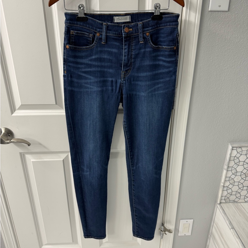 Madewell Dark Blue Women's high rise Skinny Jeans 30 Tall